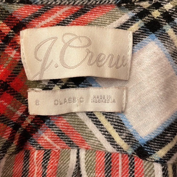 J. Crew Classic Plaid shirt size 6 - Picture 3 of 11